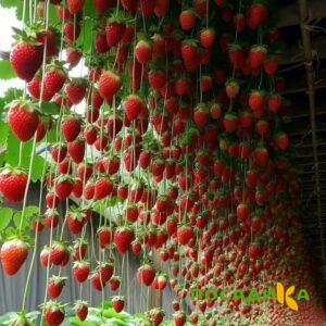 Клубника ампельная Анастасия купить по цене от 370р. в интернет-магазине «Посадика» с доставкой почтой в в Заозерске и по всей России – [изображение №1].